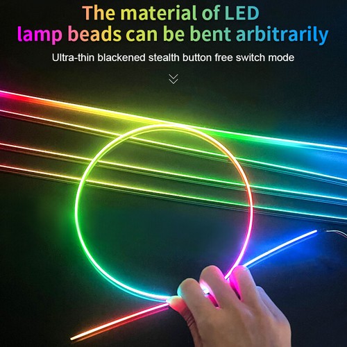 22in1 Auto RGB LED Dream Symphony Dynamic Ambientebeleuchtung Lichtleiste Lampe - Afbeelding 6 van 18