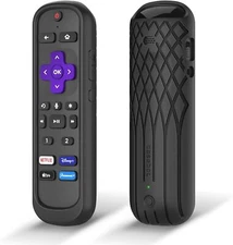 Protective Case for Roku Voice Remote Pro Anti Slip Shockproof Silicone Cover