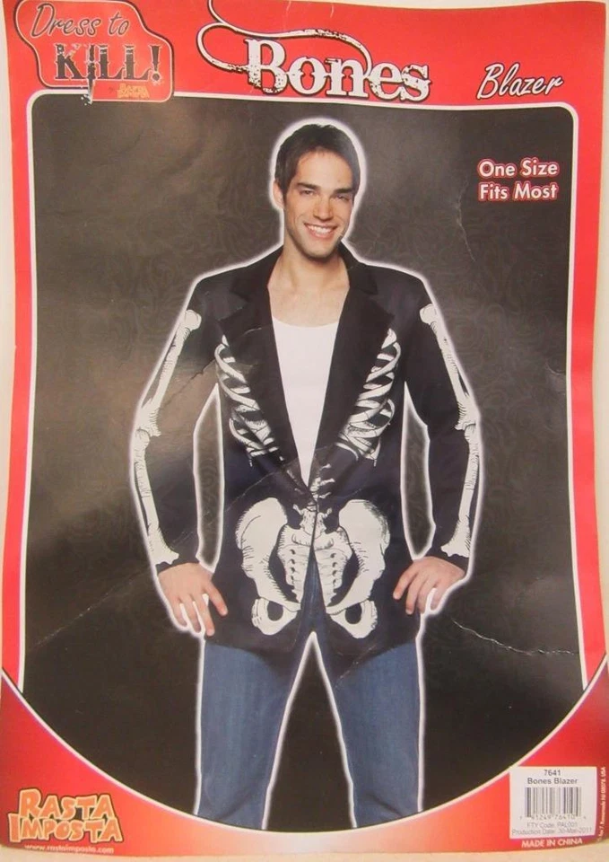 Rasta Imposta платье, чтобы убить кости черный блейзер взрослых Хэллоуин костюм один размер - Изображение 2 из 4