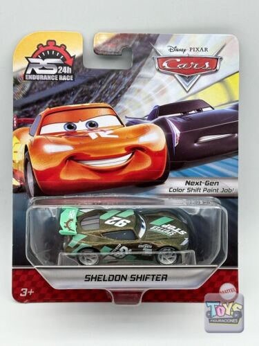 Disney Pixar Cars Sheldon Shifter RS 24h Endurance Race Next-Gen Color Shift New - Afbeelding 1 van 6