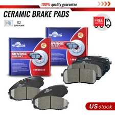 Front and Rear Ceramic Brake Pads for 2015 2016 2017 2018 2019 Kia Sedona