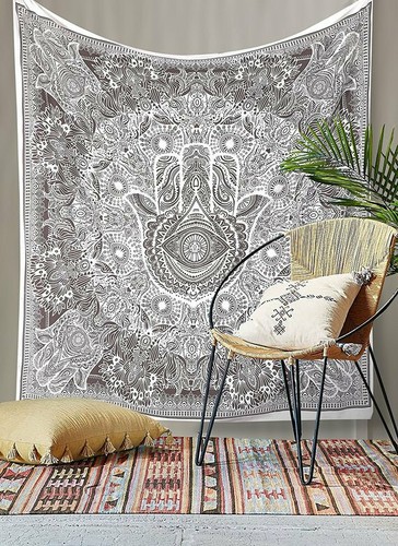 Indisches Mandala Queen Größe Tapisserie Hippie Wandbehang Bohemian Tagesdecke - Bild 72 von 84