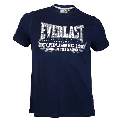 Everlast Heritage T - Born in the Bronx Navy Blau Herren Fitness Shirt