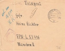 769941) DR Feldpostblg. 2 WK aus Sosnowitz Oberschlesien 1944