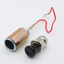 DC 12V Car Auto Cigarette Lighter Replacement Plug & Socket Assembly Set