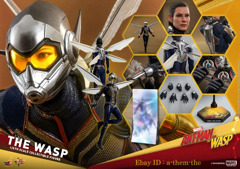 Figura de acción HotToys HT Wasp Ant-Man The Wasp MMS498 modelo coleccionable juguetes nuevos Foto 2 de 4