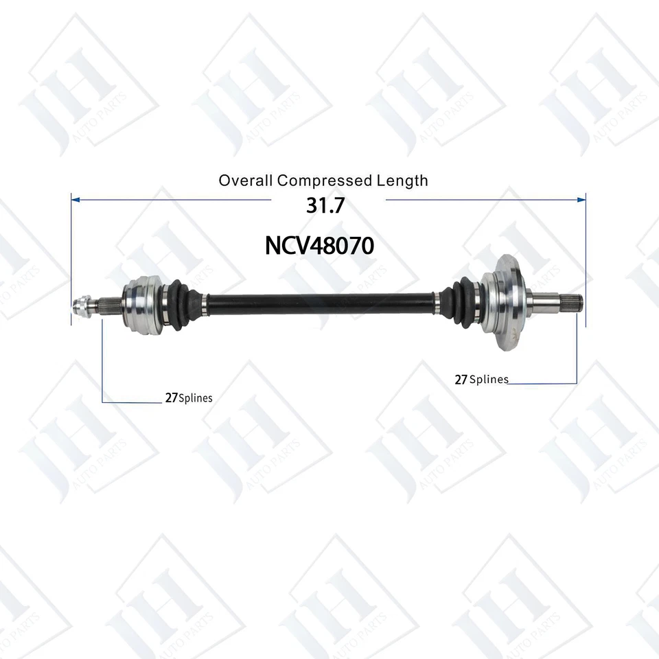 OE Rear Right CV Axle Shaft Set For 2016-2017 Mercedes-Benz GLC300 L4 2.0L Foto 2 de 4