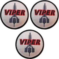 Battlestar Galactica BSG Viper Logo Set of 3 Patches 3" Wide Embroidered Patches