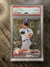 Aaron Judge 2018 Topps Series 1 Gold League leaders /2018 PSA 10 Yankees 