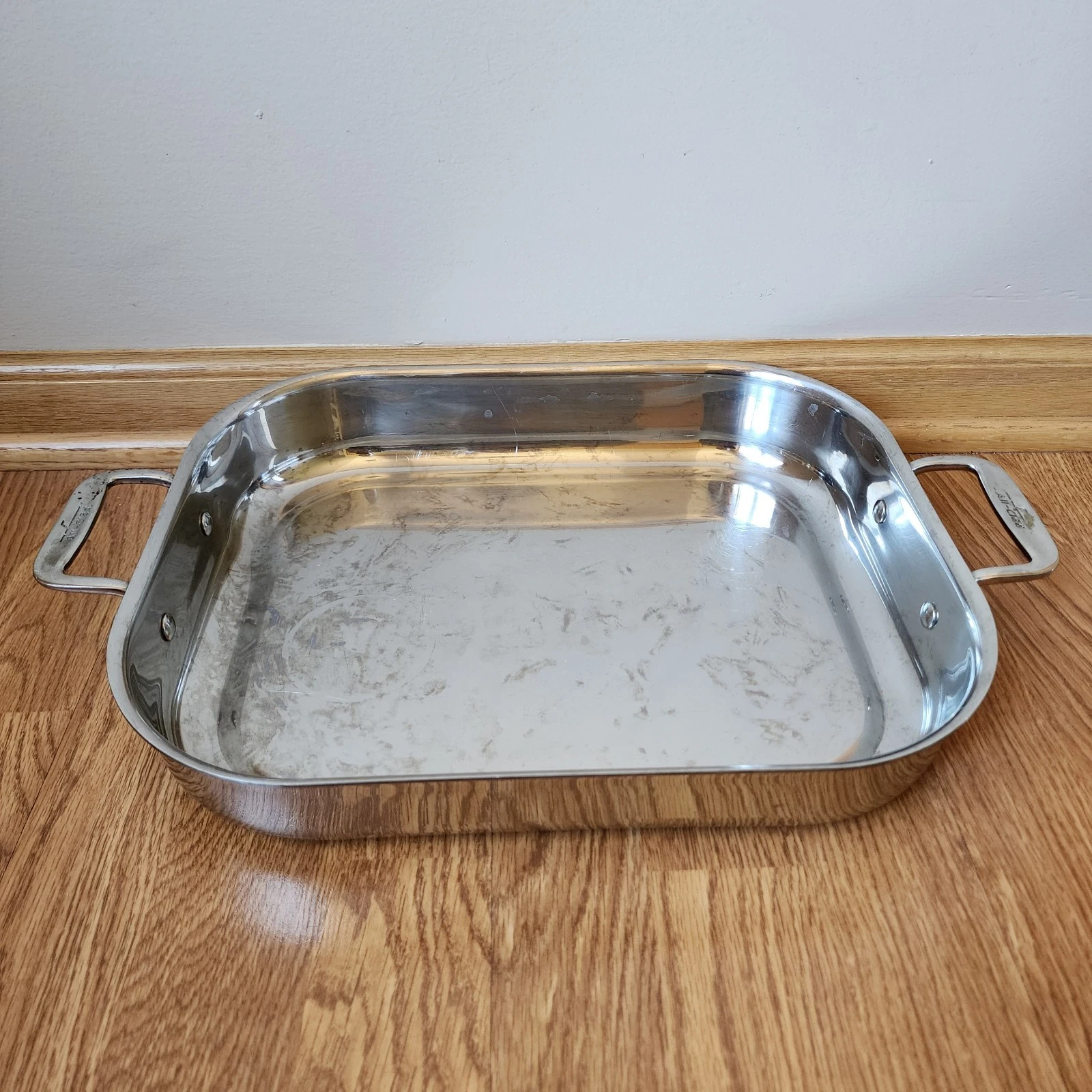 All-Clad Stainless Steel Roasting Lasagna Baking Pan 14.5” x 11.5” x 2.5”