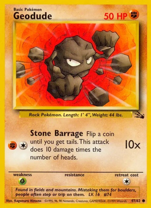 1999 Pokemon Fossil Set - Non Holo Cards - Choose Your Card - Complete Your Set