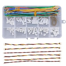 Micro JST 1.25mm Pitch Connector Kit and 15cm Pre-Crimped Soft Silicone Cable...