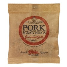 The Garlic Farm | Garlic & Chilli Pork Scratchings | 15 x 60g