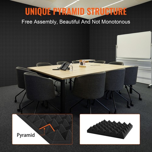 VEVOR Acoustic Foam Panels 36 Pack 12 x 12 x 2 in for Studio Wall and Ceiling - Picture 6 of 12