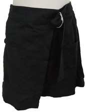 Puma Women's Sports Skirt size S Black Pockets Cross Over Belt Used