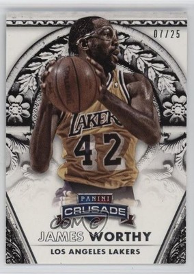 2013-14 Panini Crusade Silver 7/25 James Worthy #190 HOF 0vj4