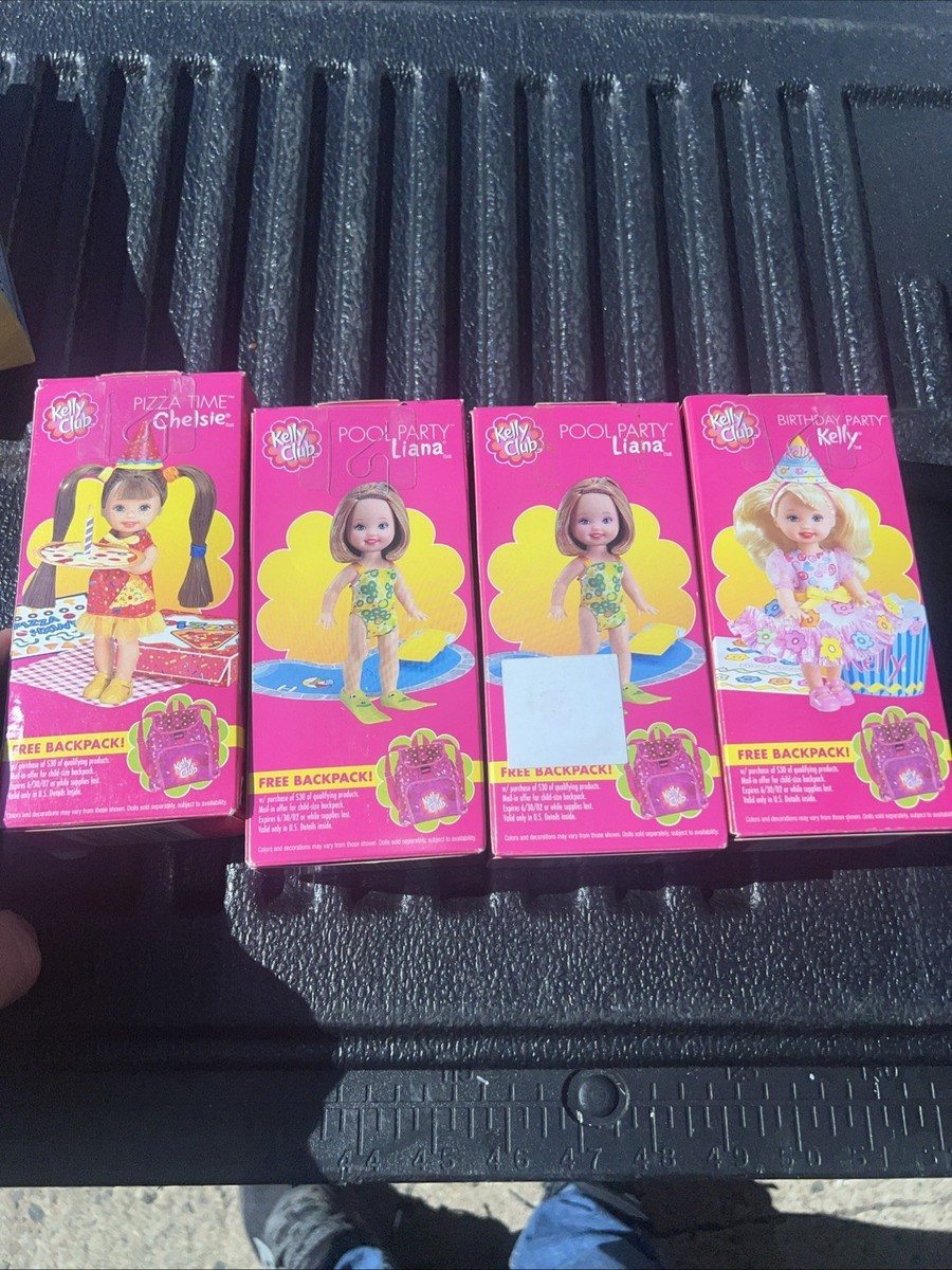Kelly Club Party dolls Liana x2 , Chelsie, Kelly Mattel c2001 MISB