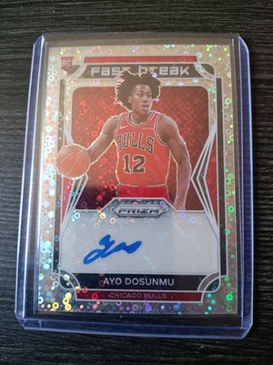 2021-22 Panini Prizm - Fast Break Rookie Autographs Ayo Dosunmu #FBR-AYO