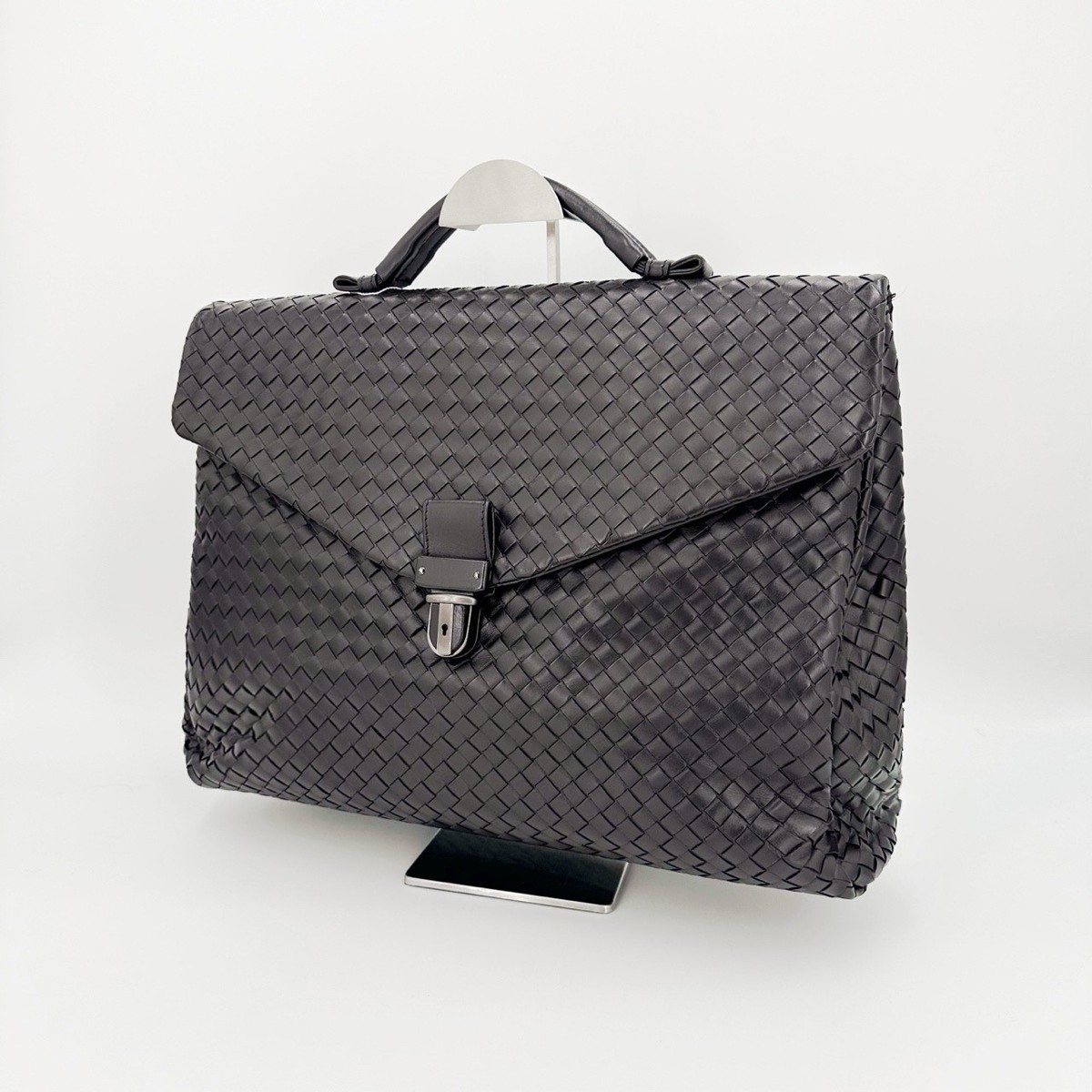 BOTTEGA VENETA オーストリッチ ビジネスバッグ Auth BOTTEGA Veneta Business Bag Clutch Bag Leather Black | eBay