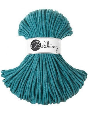 Bobbiny Premium Flechtkordel Kordel Häkelgarn teal 5 mm x 100 m