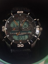 Fastrack Denim 38035SL06 Ana-Digi Watch with Original Fastrack Tin