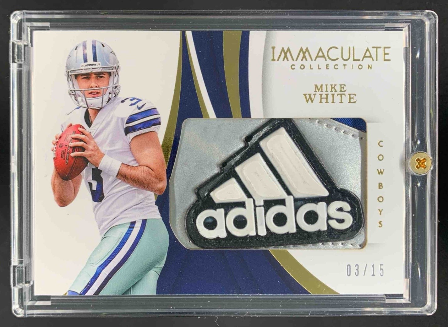 Mike White Panini Immaculate Collection Immaculate Gloves Brand Logo #GL21 Base