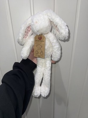 NEU NEXT ROSA HASE KANINCHEN MEIN BESTER FREUND BABY STOFFTIER WEISS GEBLÜMT LANGE BEINE