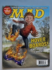 MAD Magazine April 2016 #538 Hover Boards Star Wars Force Awakens Hunger Games