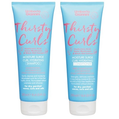 Umberto Giannini Thirsty Curls Shampoo & Conditioner Set - Hydrating