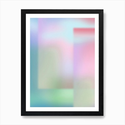 Dimension 1 Farbverlauf Kunstdruck gerahmt Wandbild Poster Leinwanddruck Bild