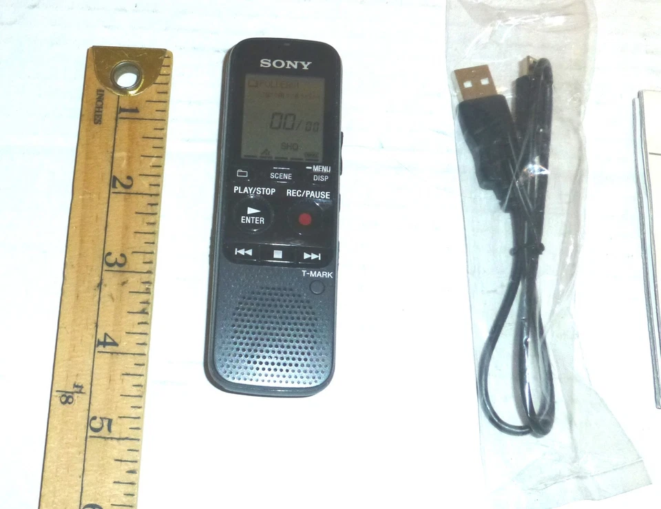 Sony ICD-PX333 Digital Voice Recorder IC Recorder w/4GB Internal Memory Works - Image 3 of 4