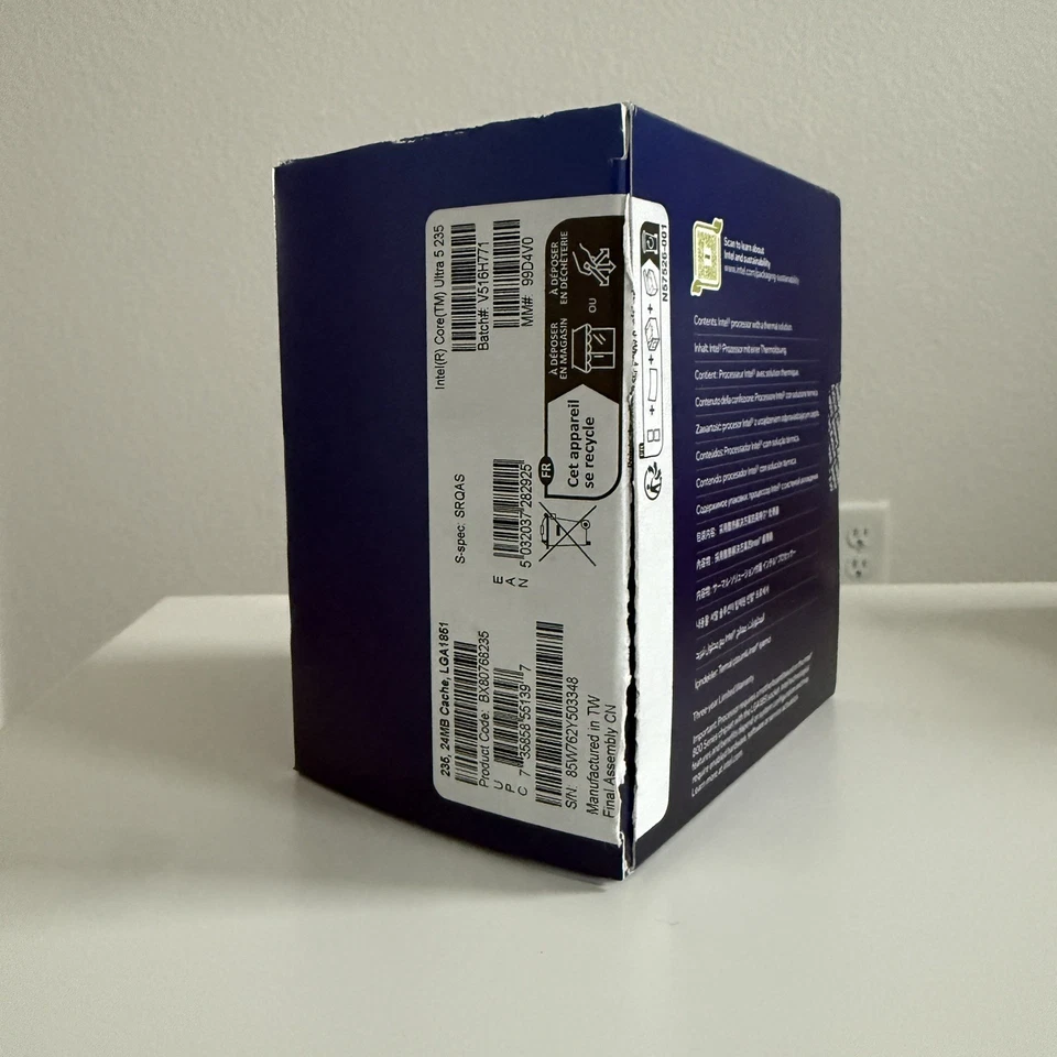 Intel Core Ultra 5 235 - Core Ultra 5 (Serie 2) Arrow Lake 14-Core (6P+8E) 2.9 - Immagine 2 di 2