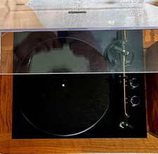 Argon Audio TT 2 Belt Drive Turntable Black 33/45RPM Dust Cover PLAYS GREAT!!