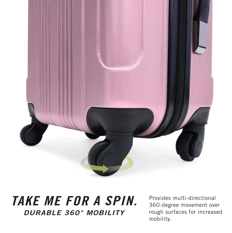 Equipaje rígido ligero Out of Bounds 4 ruedas giratorio, rubor, 28 pulgadas C... Foto 4 de 4