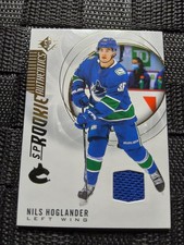 Upper Deck SP Rookie Authentics Nils Hoglander Rookie Mem #139 Canucks NHL