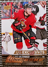 2015-16 UD Exclusives #476 Max McCormick Rookie Card /100 NM. rookie card picture