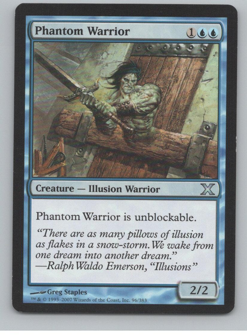 10th Edition #96 Phantom Warrior MTG