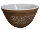 Pyrex Glass “Woodland” Design #401 Brown Nesting Mixing Bowl Vintage￼