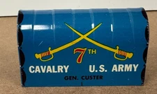 Vintage GEN Custer 7th Calvary Covered Wagon Tin Litho very nice
