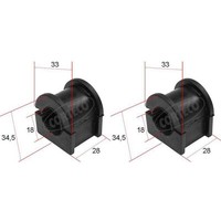 2X Corteco Stabilager Buchse Gummilager Stabi Hinten Passend FüR Ford Mondeo