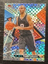 2024 Topps Finest Tony Parker Uncommon X-Fractor San Antonio Spurs 💎💎💎