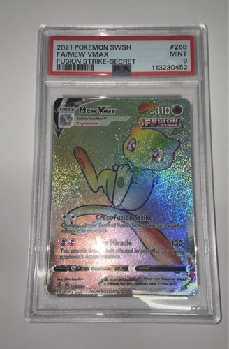 Mew VMAX graded PSA 9 for sale on eBay