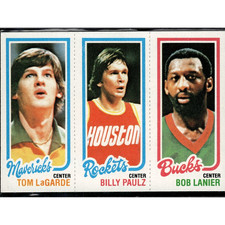 Bob Lanier 1980 Topps #150 3-Panel Card HOF Pistons Vintage