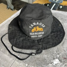 Black Paracas Lima Peru Bucket Sun Hat Boonie...