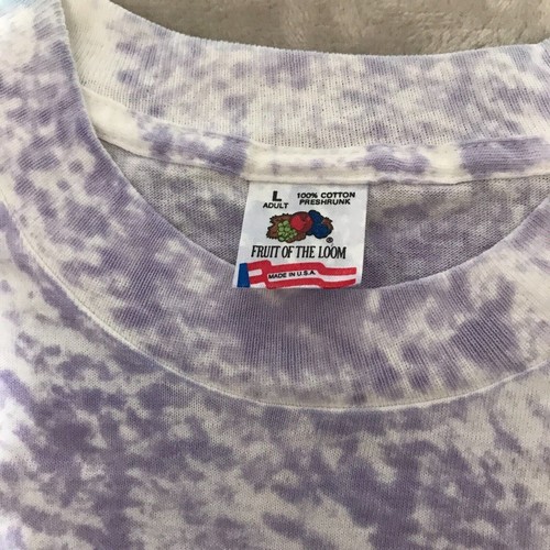 Vintage Alpha Phi Fraternity Sorority T-Shirt Adult Size Large Purple Tie Dye - Picture 4 of 11