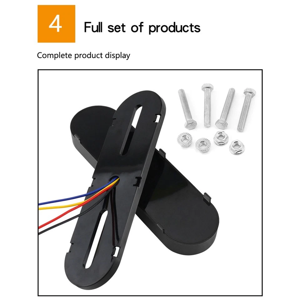 24V Truck Side Light 62LED Truck 2-Color Light Brake Lamp Turn Signal RED+Yellow - Image 4 of 4