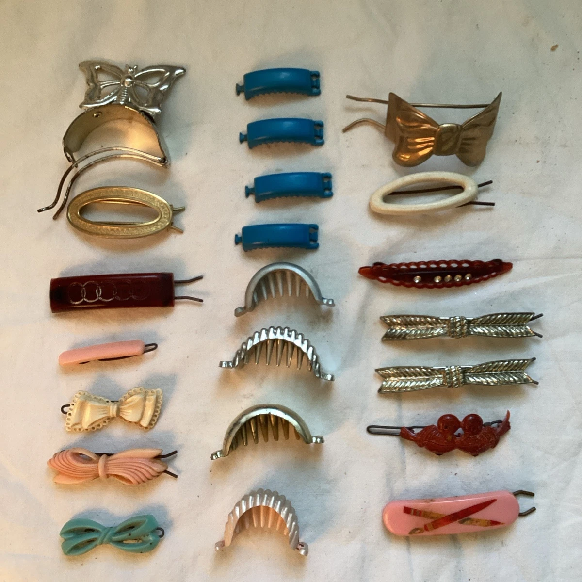 vintage plastic hair clips products for sale | eBay