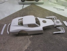 NEW 1/24 3D PRINTED FANTACY 63 CORVETTE MODIFIED SLOT CAR BODY, MOTOR , ADD-ONS