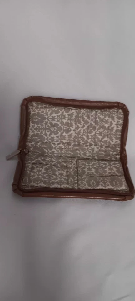 Cartera Hobo Internacional con Correa Muñequera Cuero Marrón Bolso sin asas Organizador Foto 3 de 4