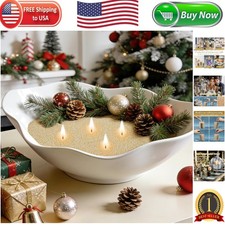 Elegant Snow Pearled Candle Sand with Wicks - Perfect for DIY Weddings  Events